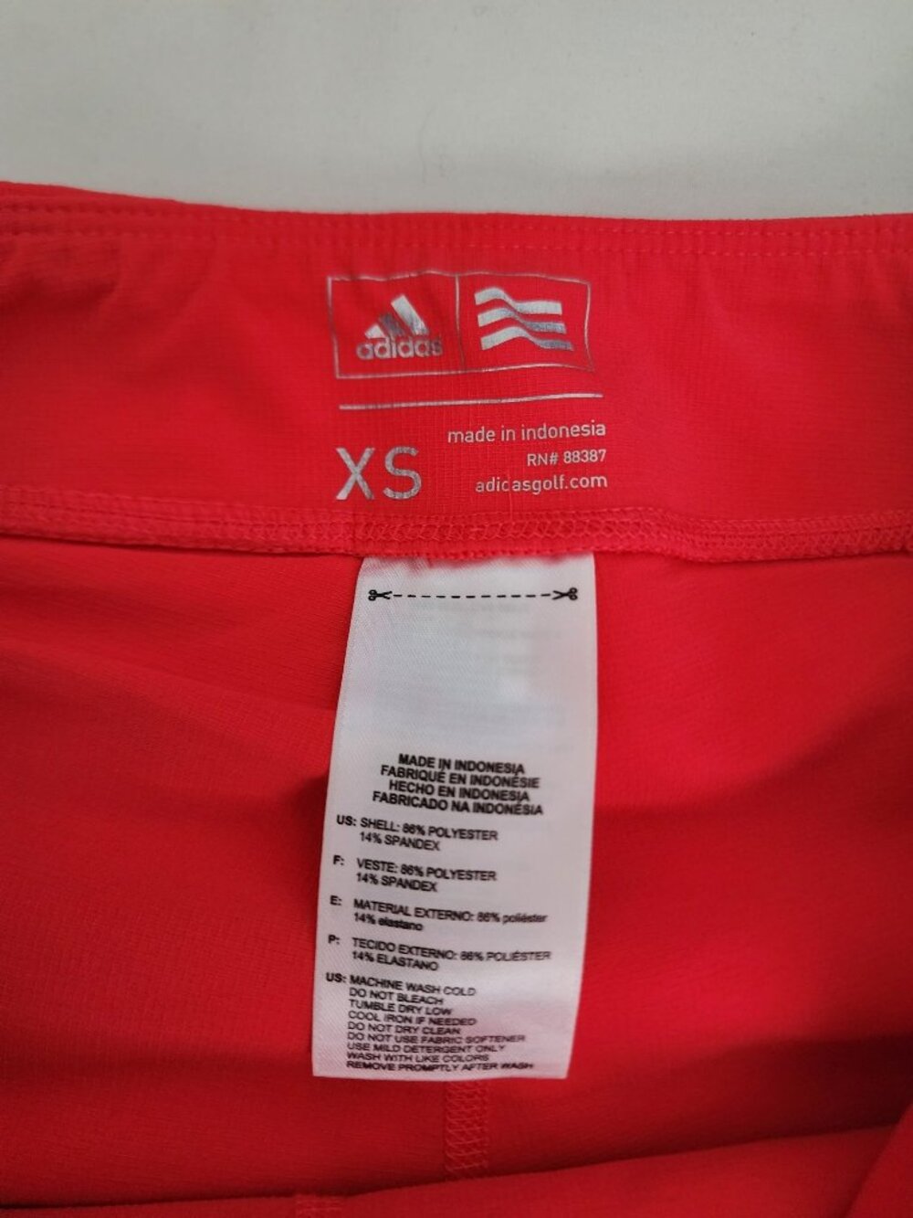 Slazenger Red Golf Sleeveless Top & Adidas Golf Skort Outfit Set Women's Size XS - Picture 11 of 16